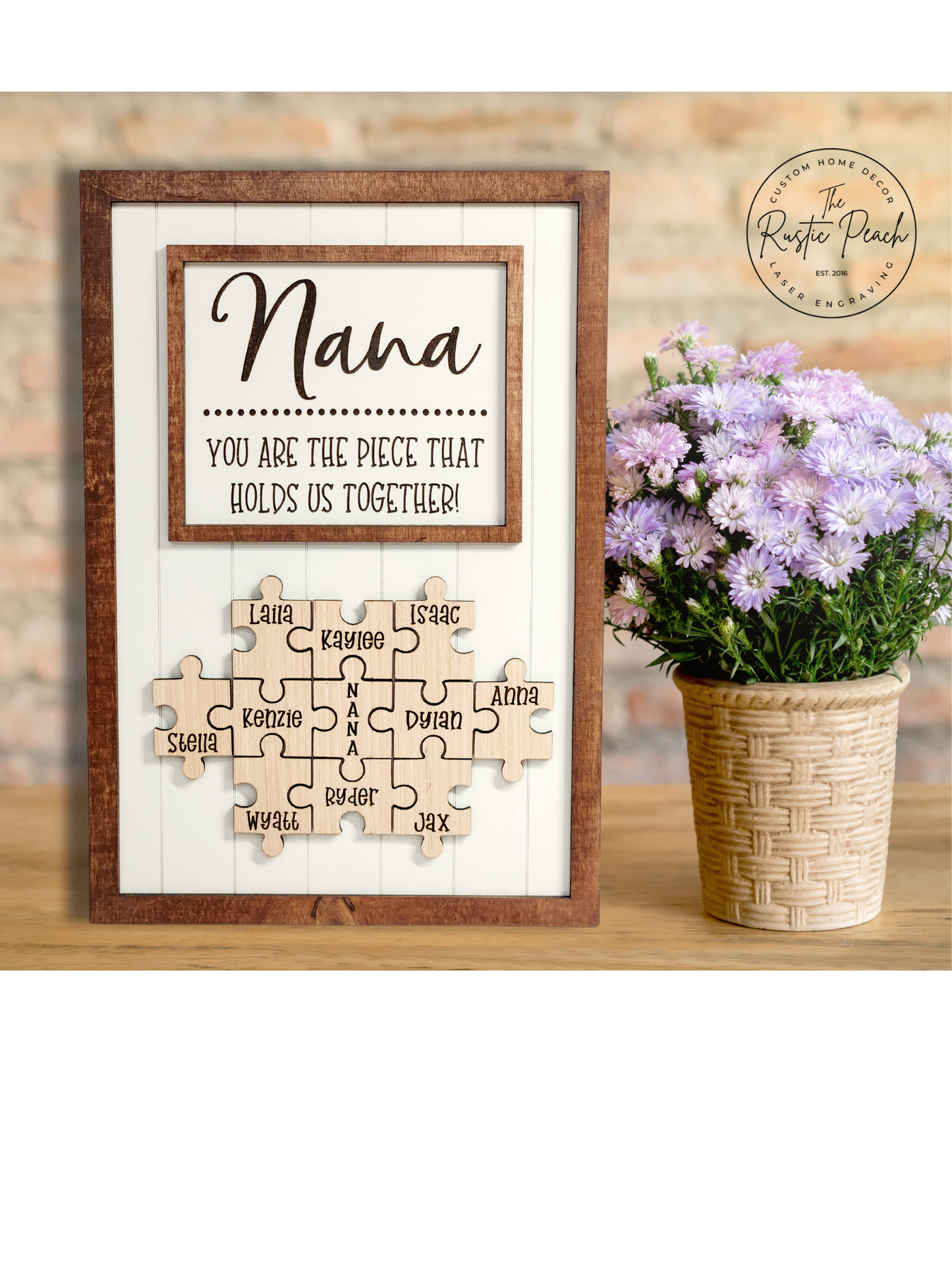 Personalized Puzzle Piece Sign