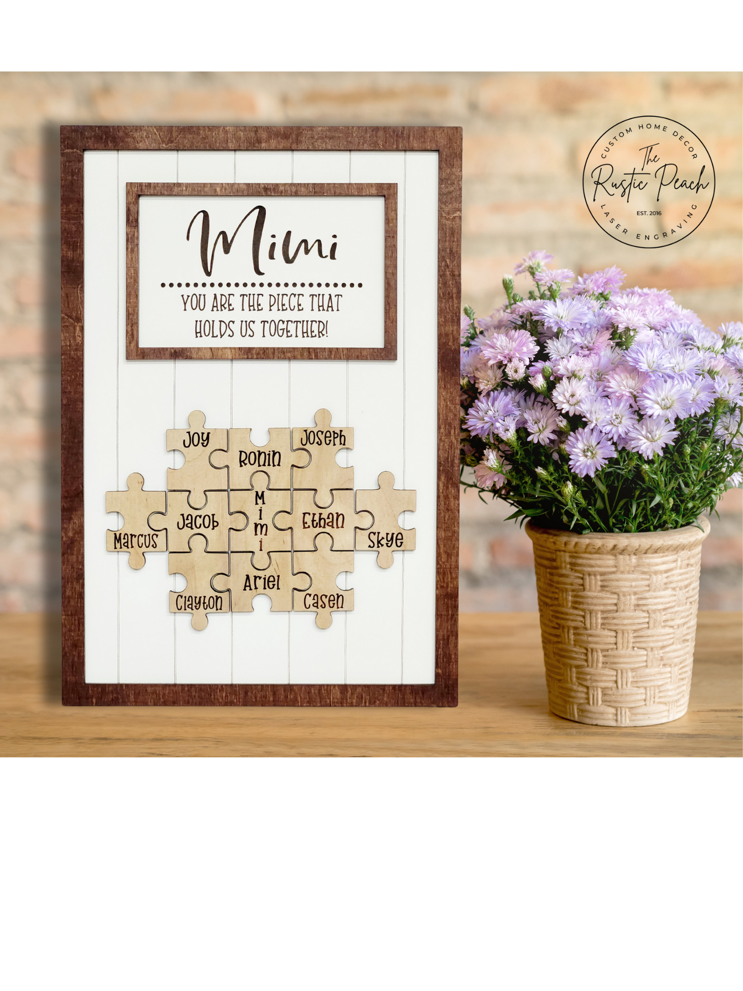 Personalized Puzzle Piece Sign