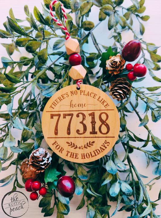 There's No Place Like Home Zip Code Ornament